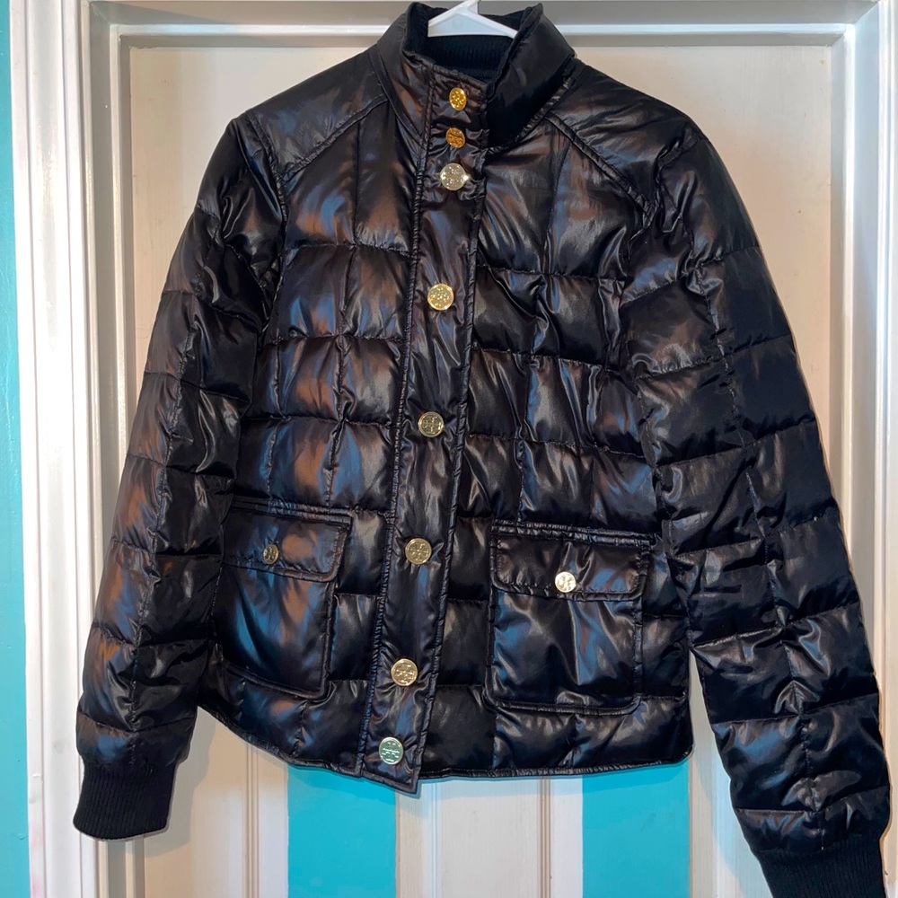Black Tory Burch Puffer Jacket